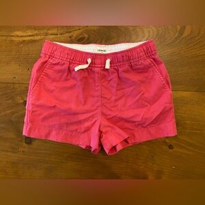 Crewcuts Bright Pink Girls' Drawstring Shorts, pull-on, size 8